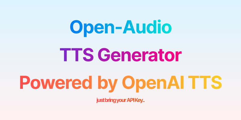 Open-Audio TTS OG Image