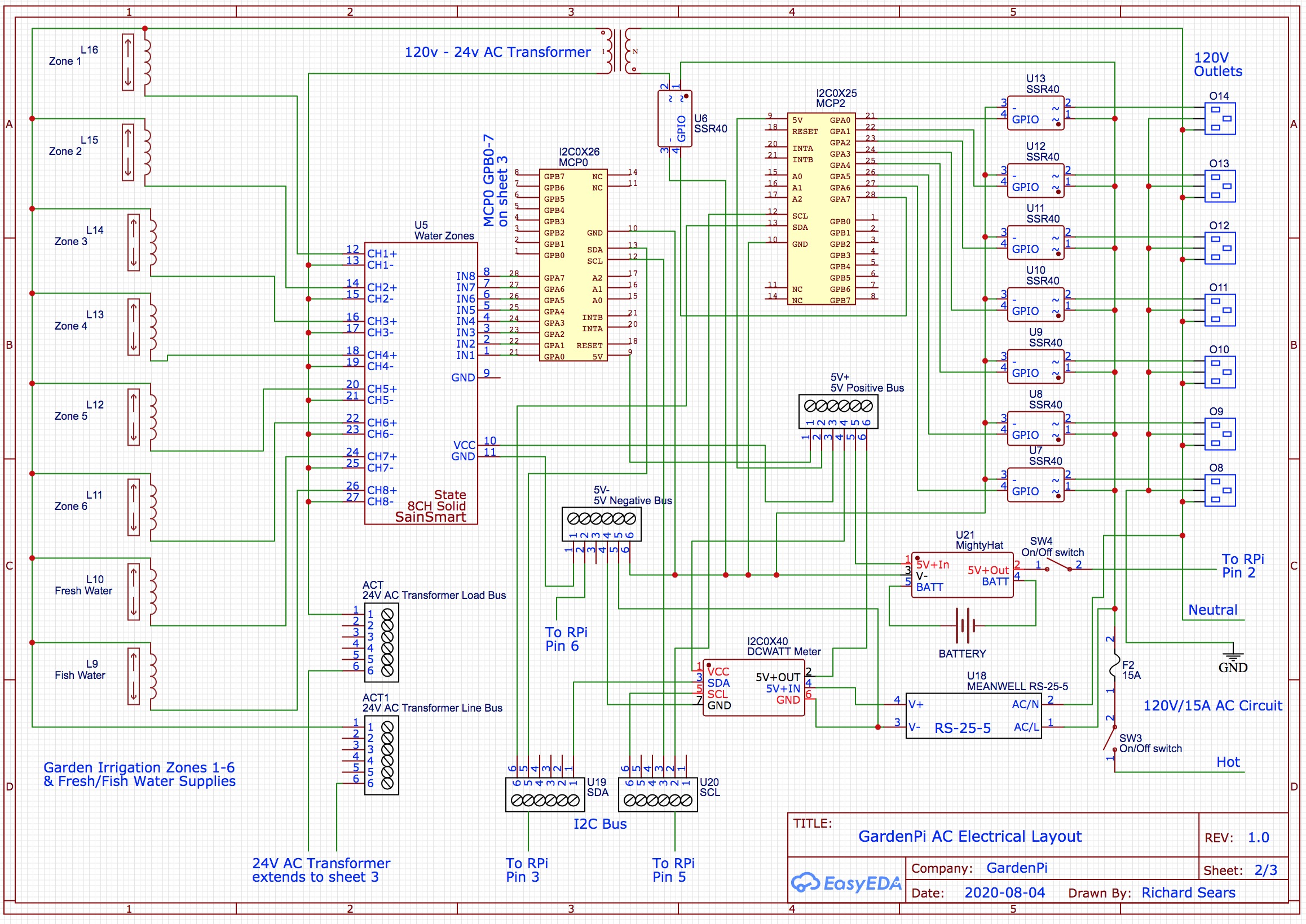 GardenPi Schematics Page 2