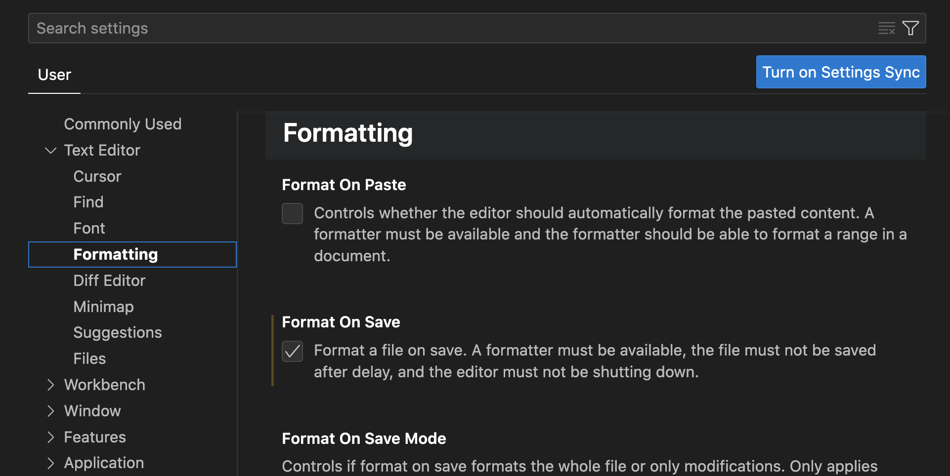 Format a file on save. A formatter must be available, the file must not be saved after delay, and the editor must not be shutting down.