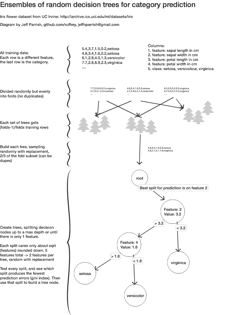 random decision tree ensembles training