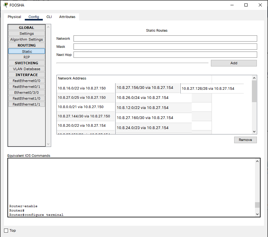 VLSM-Routing-Foosha