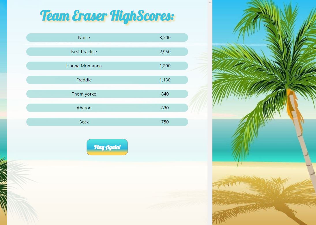 View highscores screenshot