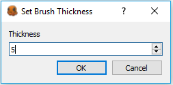 Set Brush Thickness