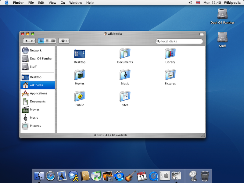 Mac OS X Panther (10.3)