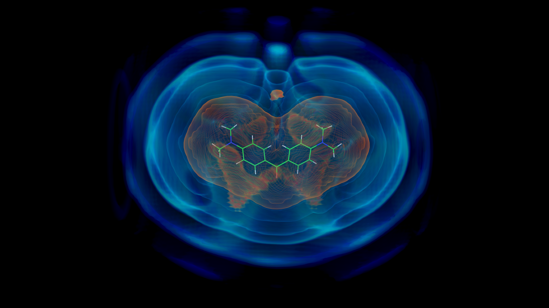 local density of hydrogens surrounding a molecule