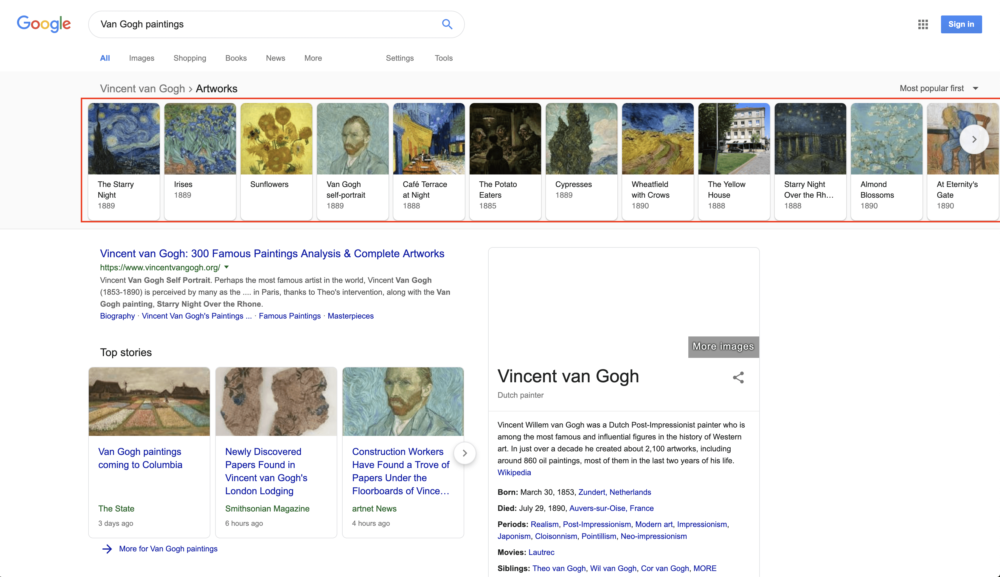 Van Gogh paintings