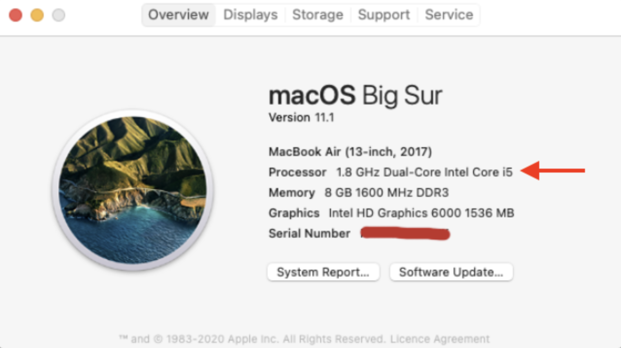 About this Mac Intel