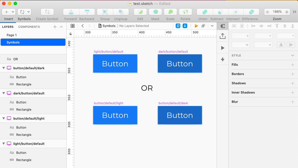 Image symbol buttons