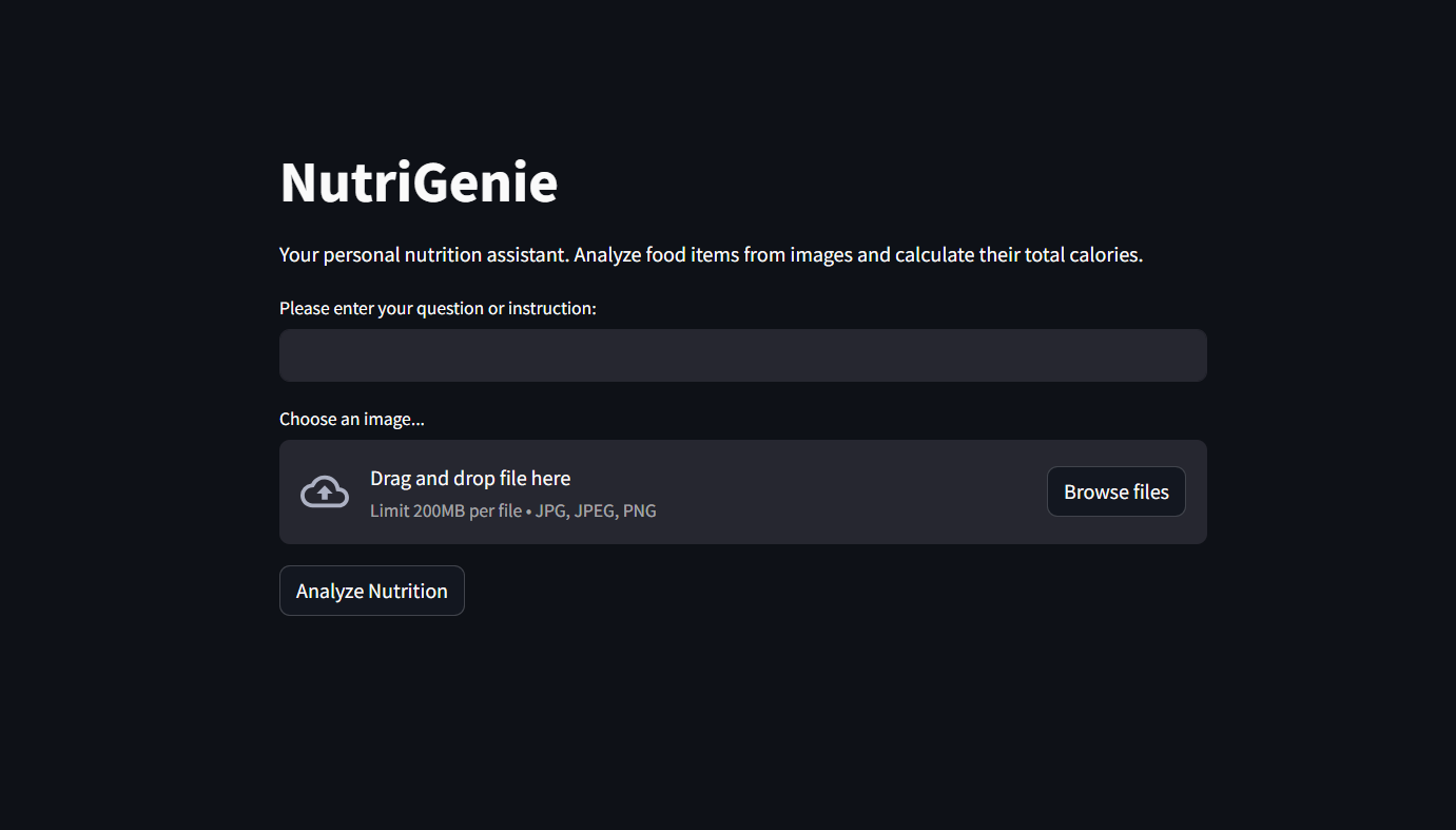 NutriGenie Screenshot