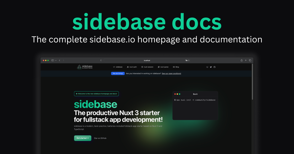 sidebase website