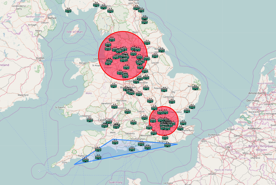 photo of clustering markers