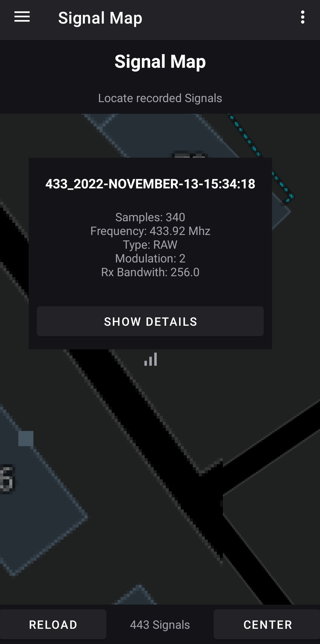 Signal Map Detail