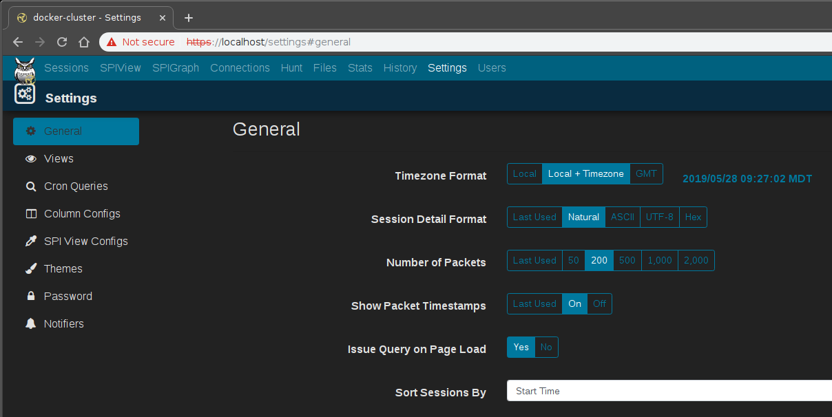 Arkime general settings