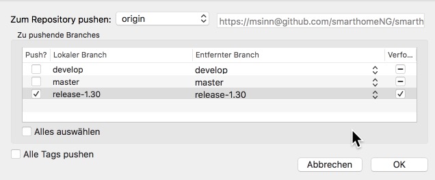 git-flow merge Feature-Branch