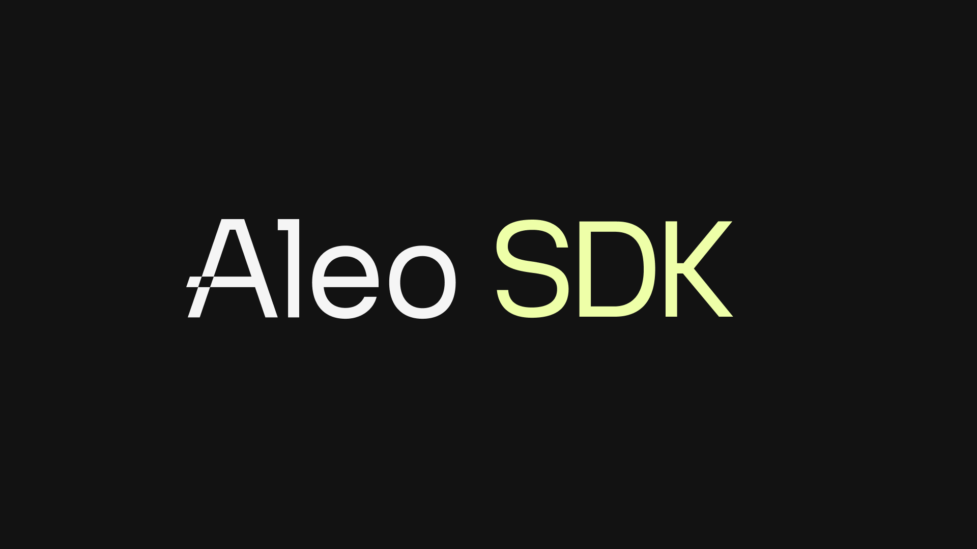 Aleo SDK