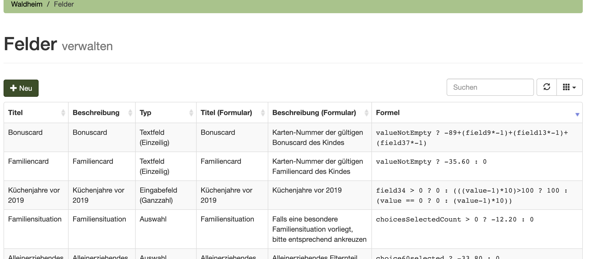 Custom fields overview