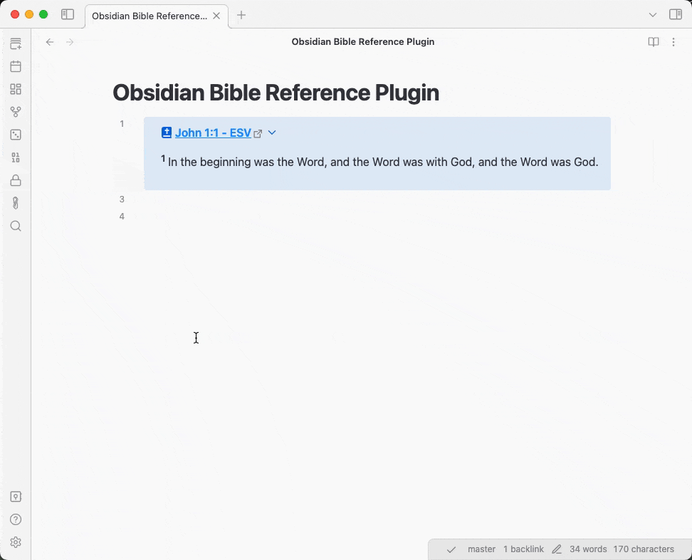 Obsidian Bible Reference Settings Overall