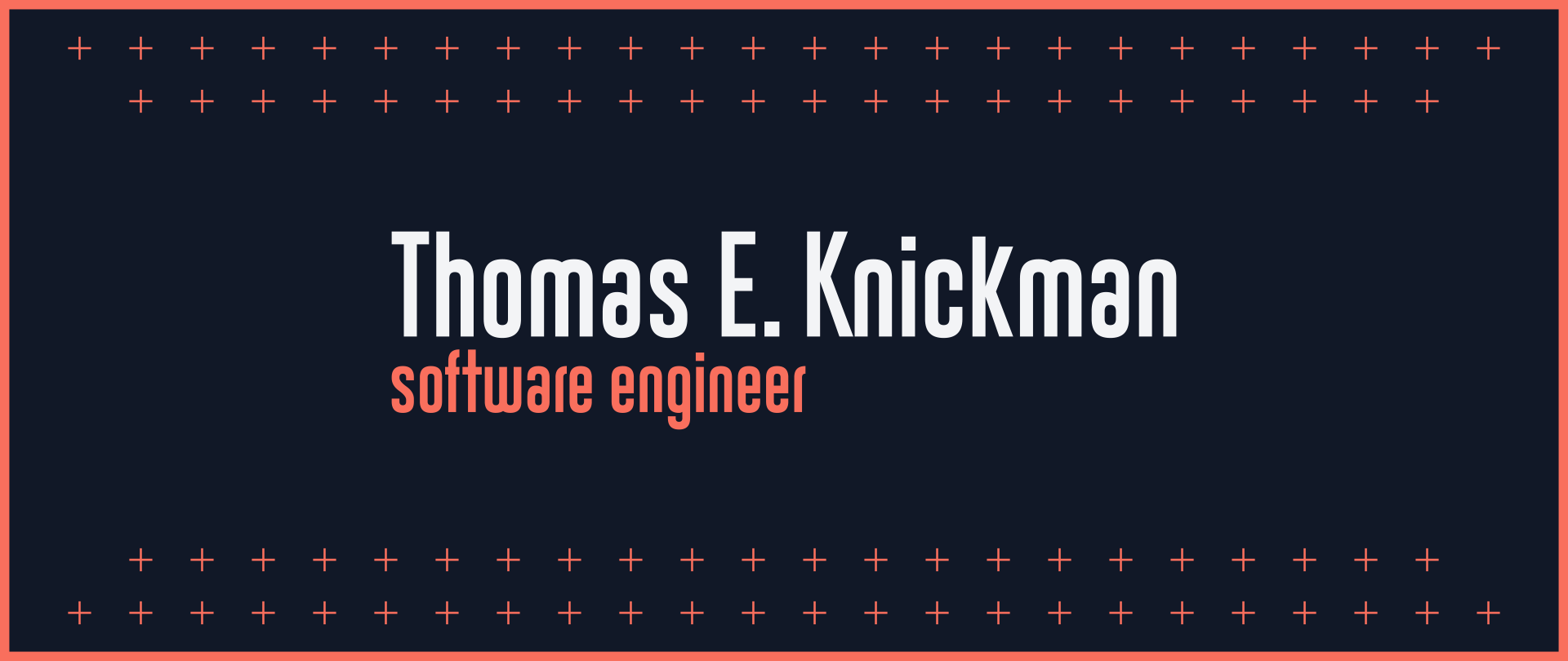 Thomas Knickman Header