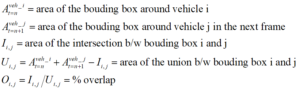 Any bounding boxes that have an overlap below a certain threshold are dropped