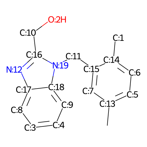 Numbered Molecule