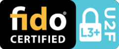 Fido U2F Level 3+ certified