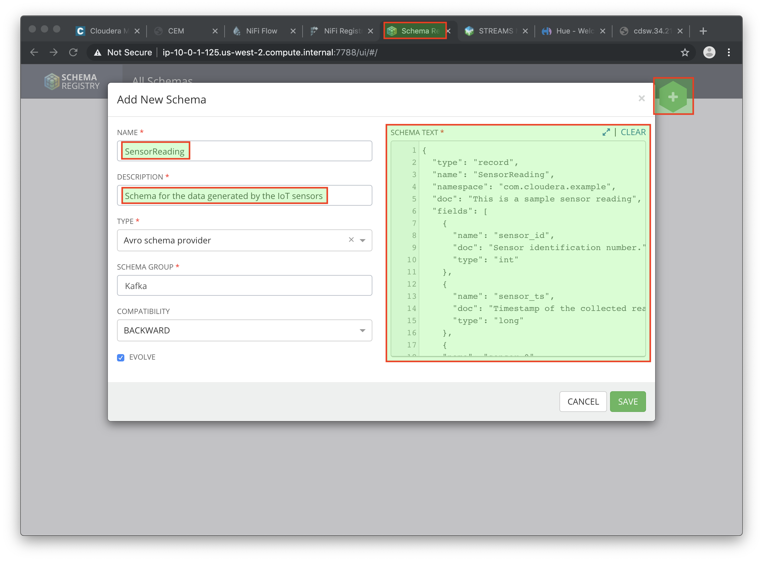 register schema