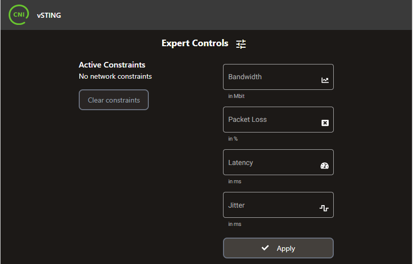 vSTING expert controls