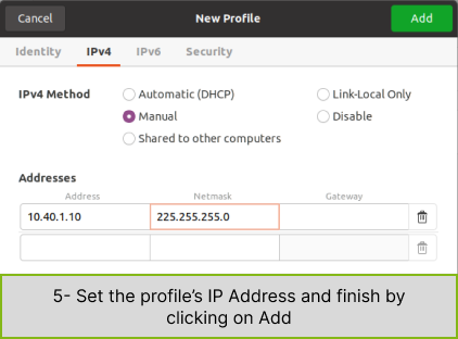 Set IP Address - Step 4