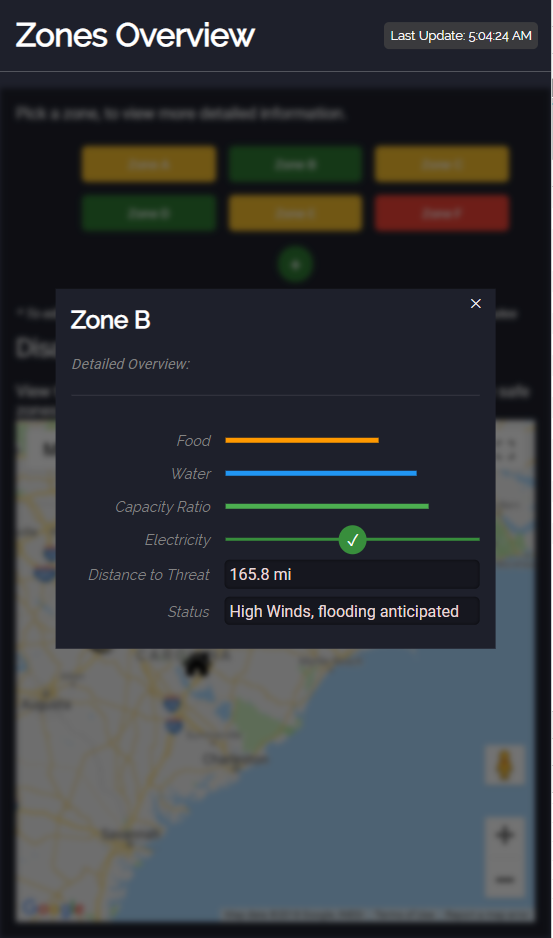 SafeZone - Mobile Zone View