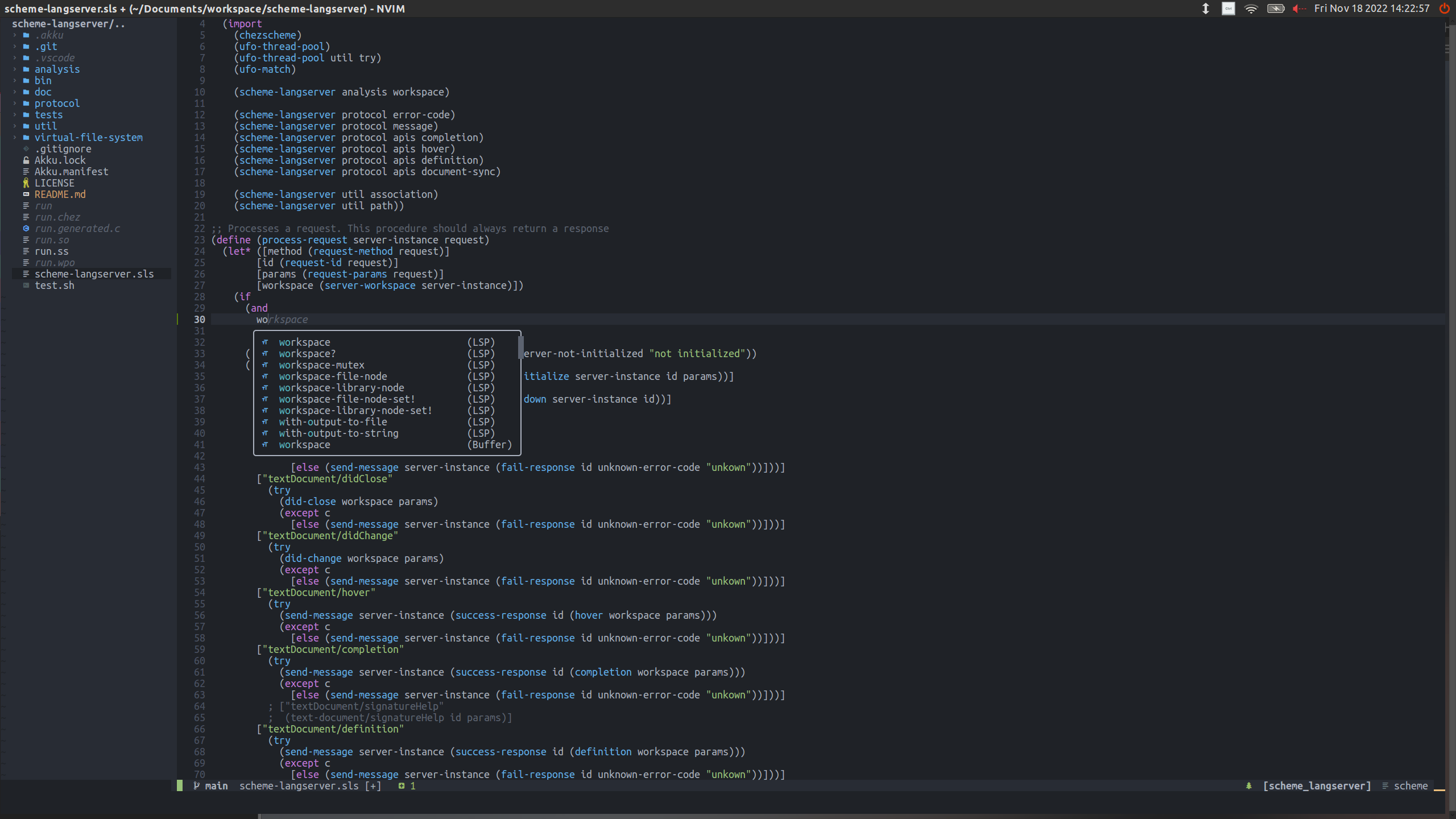 Top-level and local identifiers binding