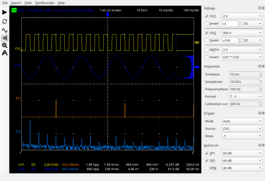 Image of main window on linux