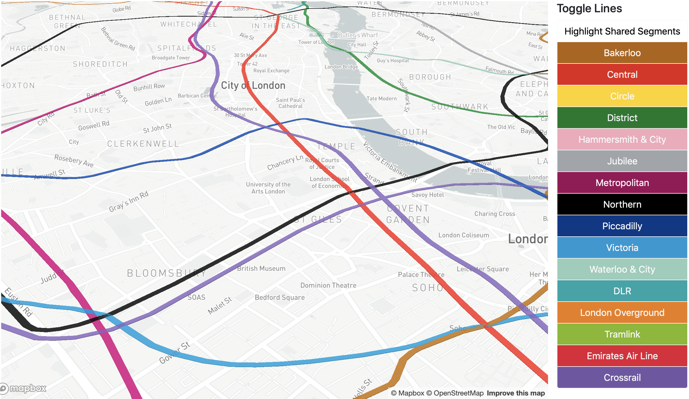 TfL lines