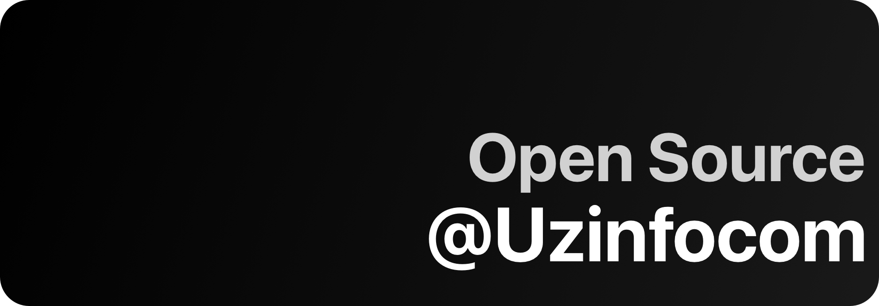 Open Source at Uzinfocom