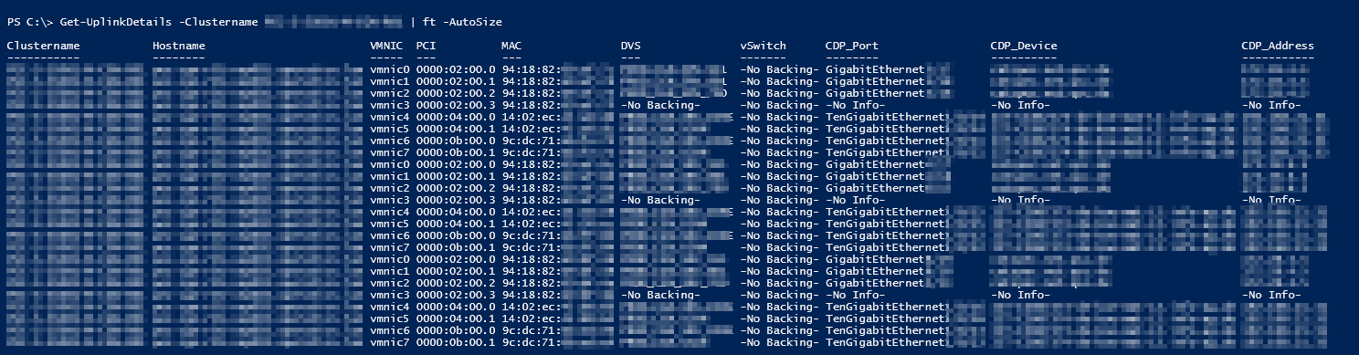 Get-UplinkDetails