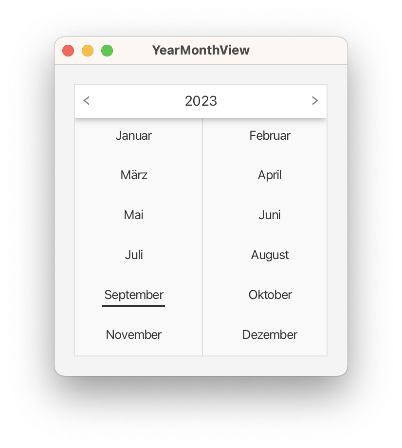 YearMonthPicker