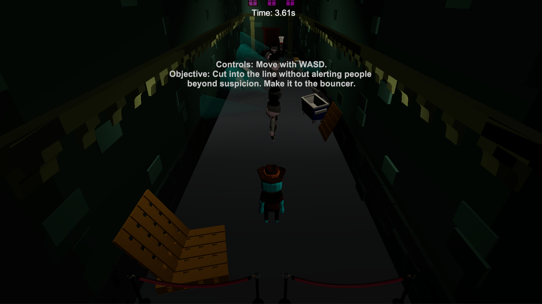 Screenshot of the initial game screen.