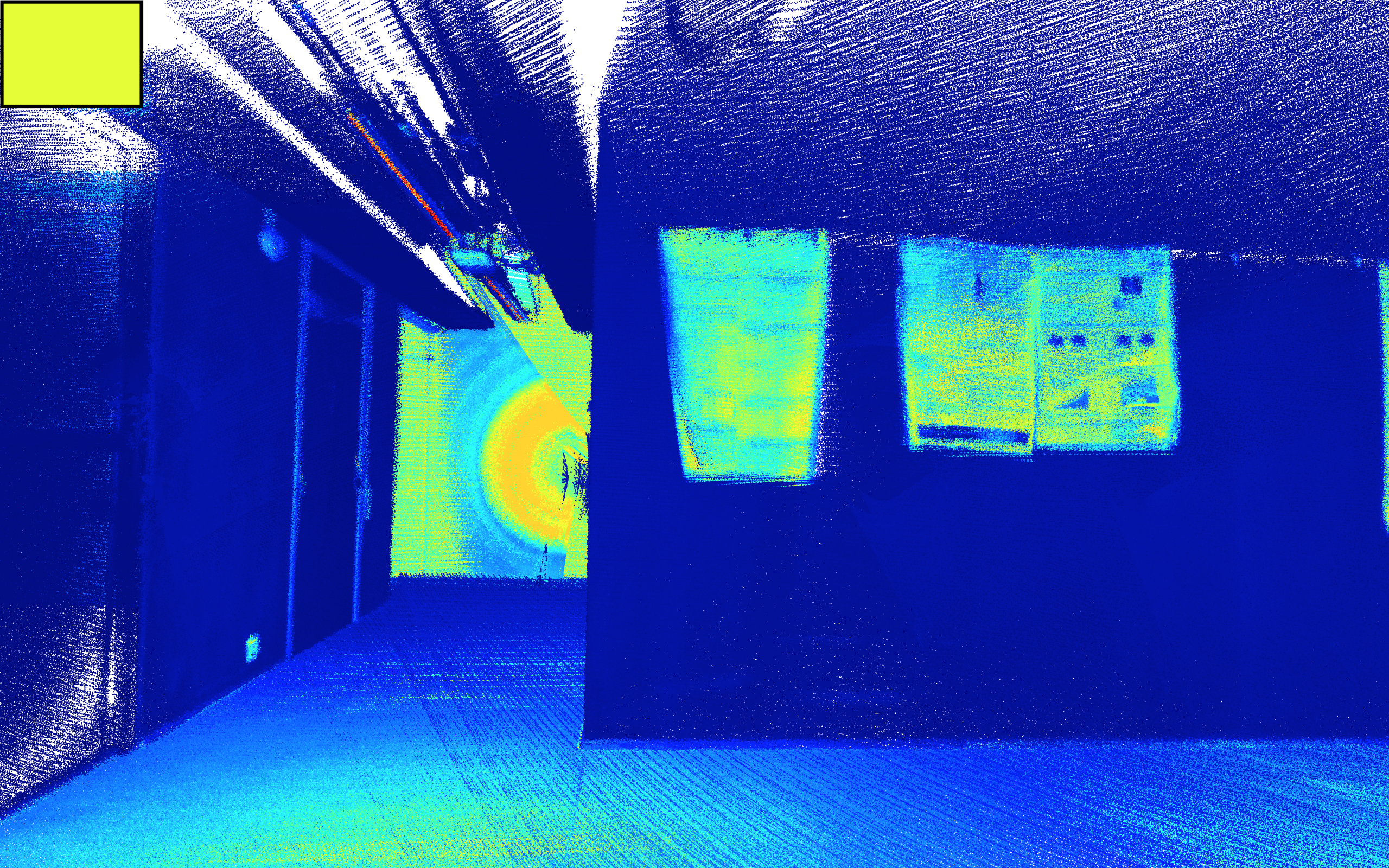 Hallway viewpoint 2 - point cloud