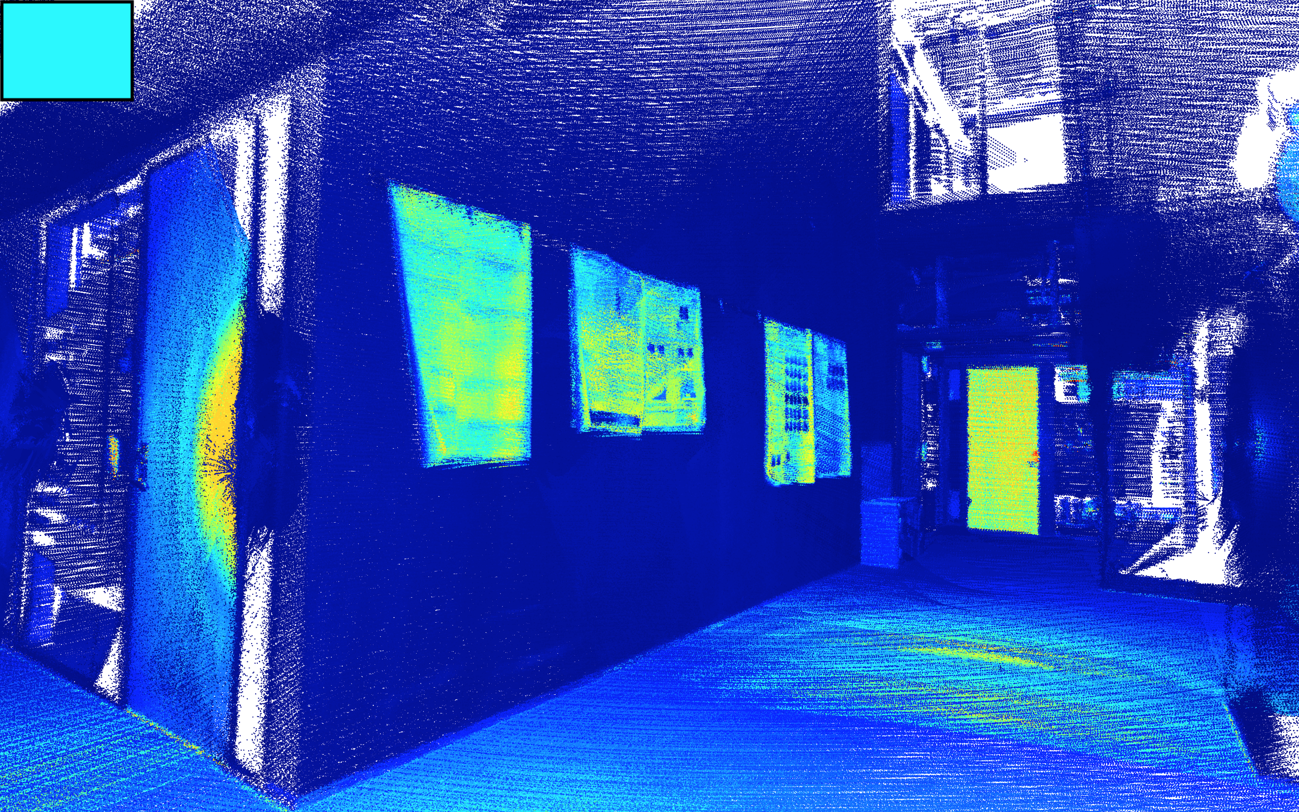 Hallway viewpoint 3 - point cloud