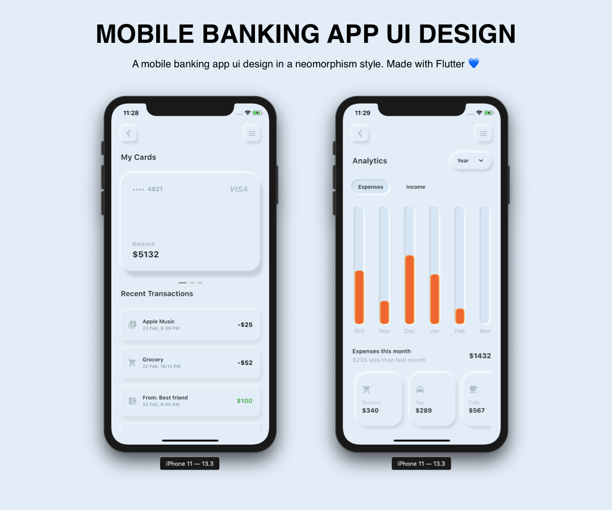 alt Mobile Banking App UI