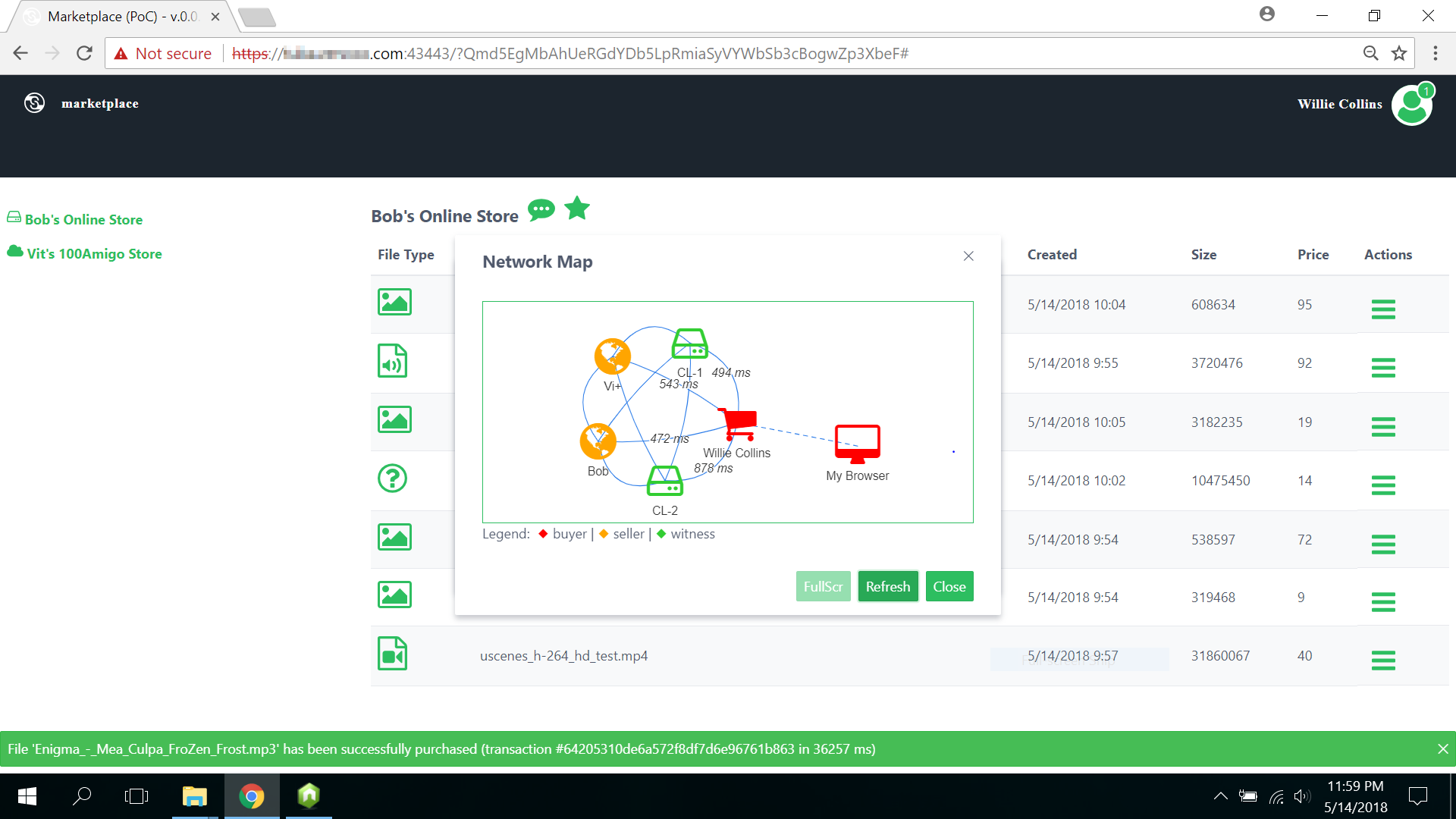 Marketplace (PoC) @ win10