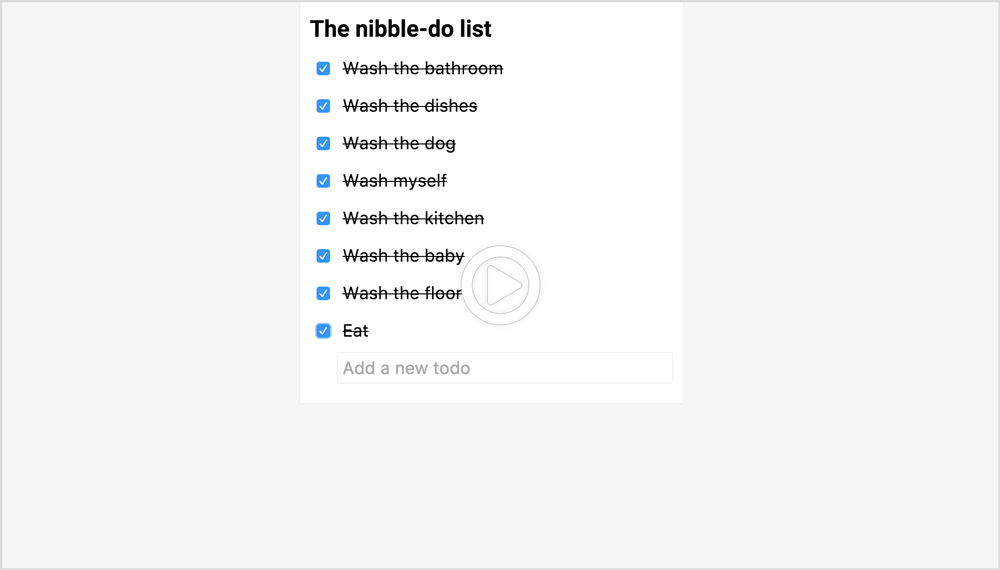 Demo of the nibble-do list on vimeo