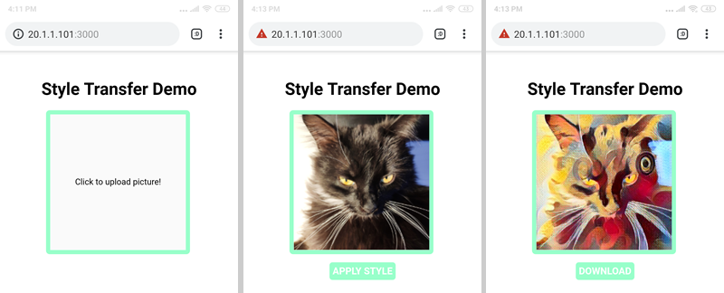 Image Style Transfer with Node.js