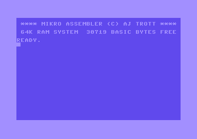 Screenshot of Mikro Assembler interface