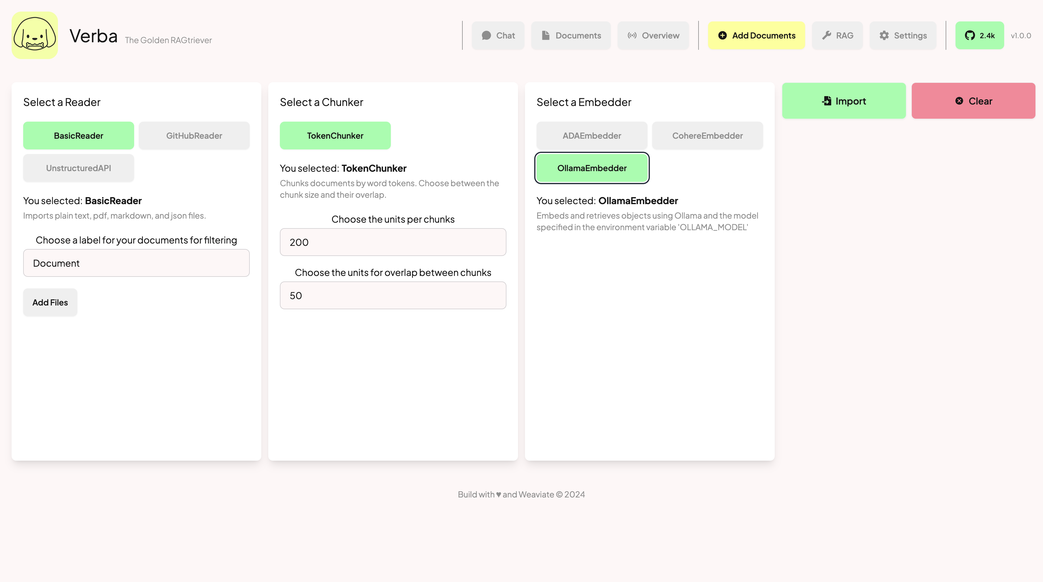 Demo of Verba