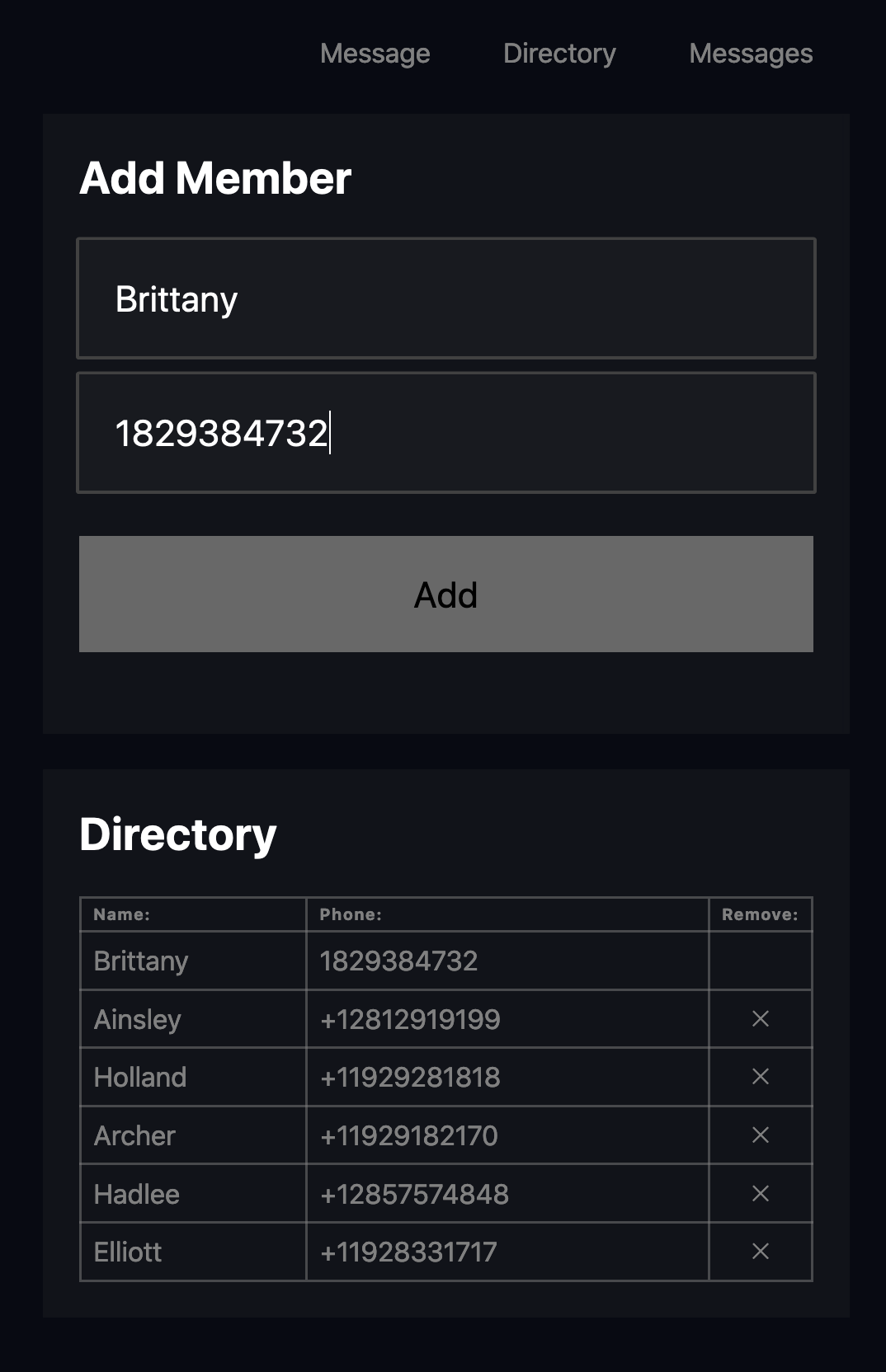 Screenshot2 - Vue Text App