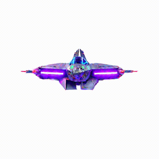 A sleek cyberpunk fighter jet adorned with neon lights and chrome plating, ultra realistic, 8k, HD