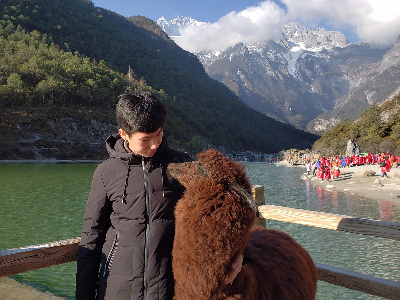 Yujia and the alpaca