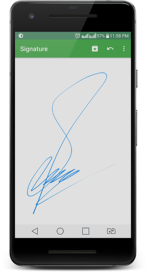 SignatureView Demo App image