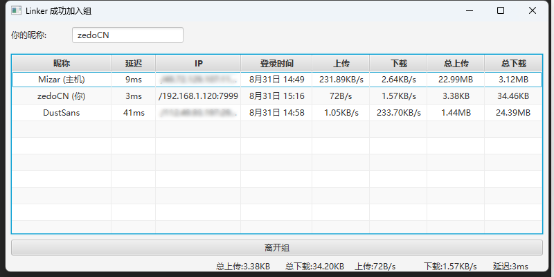 alt 组成员界面