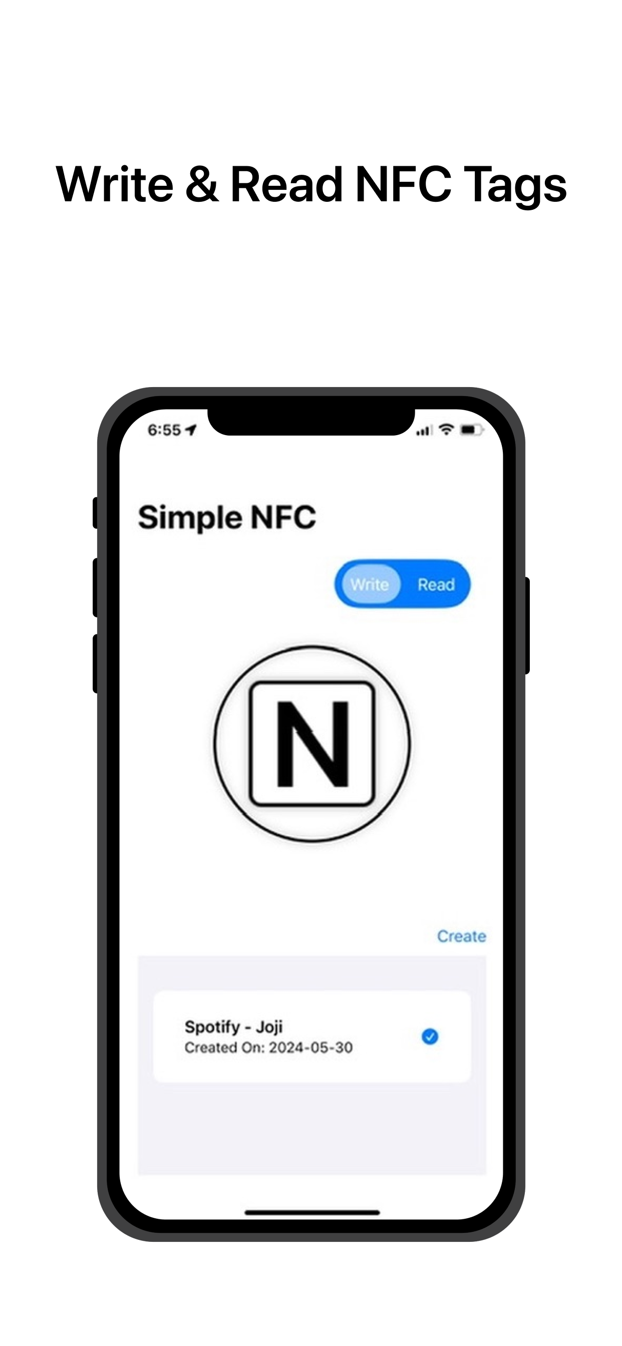 Write & Read NFC Tags